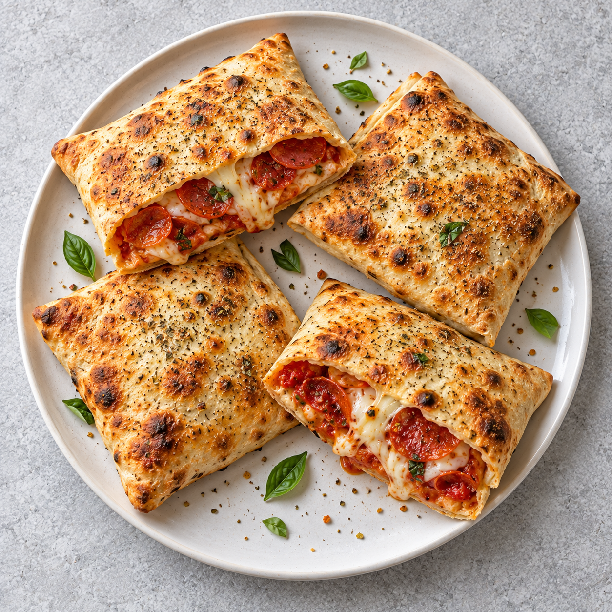 Metade pizza dobrada da unidade Cohama